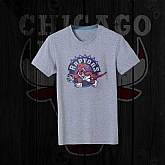 Men's Raptors Fresh Logo Gray Short Sleeve T-Shirt FengYun,baseball caps,new era cap wholesale,wholesale hats